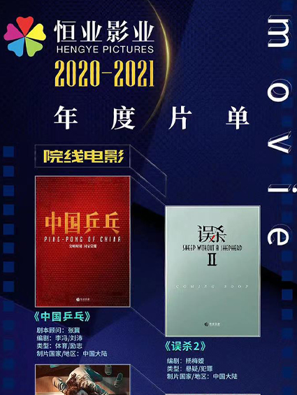 疫情下的恒業(yè)逆流而上，2020-2021年度片單公布！